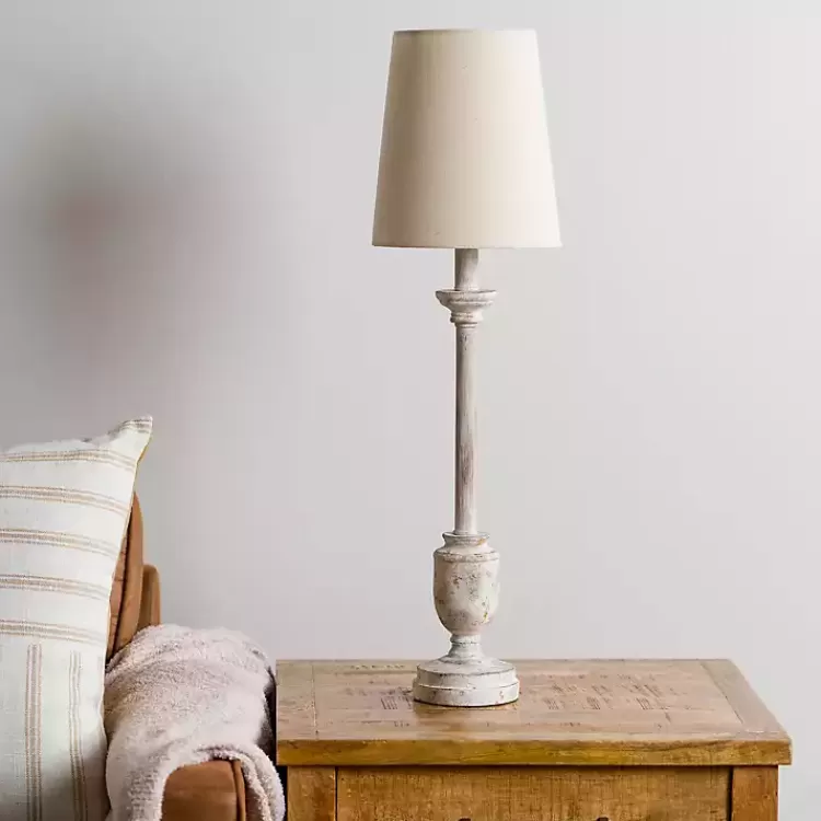 Distressed Ivory Classic Buffet Lamp>Kirklands Home Outlet