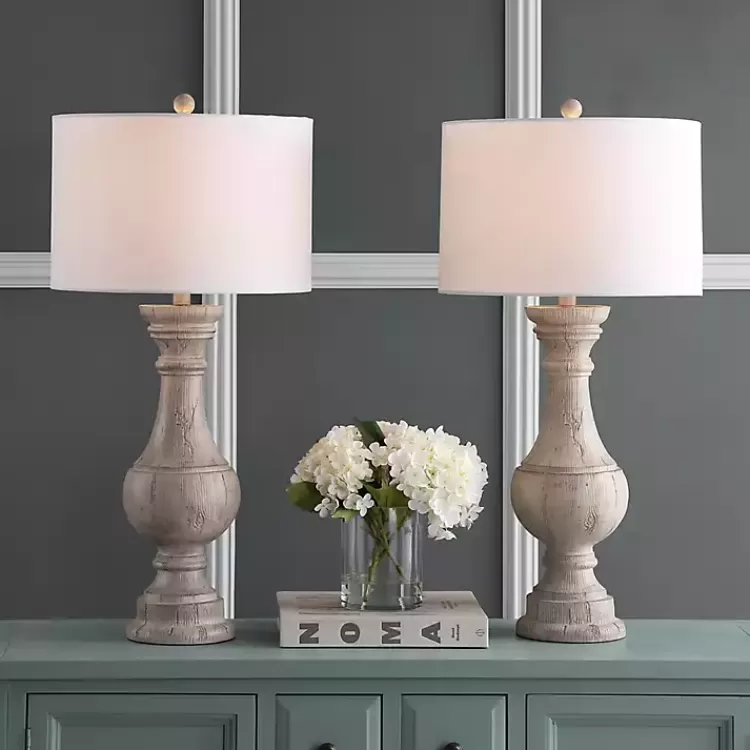 distressed_ivory_faux_wood_table_lamps_set_of__3.webp Distressed Ivory Faux Wood Table Lamps, Set of 2>Kirklands Home Clearance