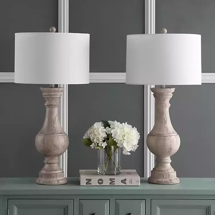distressed_ivory_faux_wood_table_lamps_set_of__4.webp Distressed Ivory Faux Wood Table Lamps, Set of 2>Kirklands Home Clearance