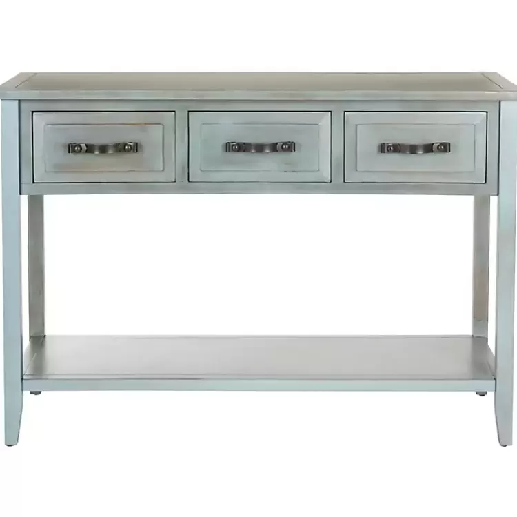 Distressed Light 3-Drawer Console Table>Kirklands Home Online