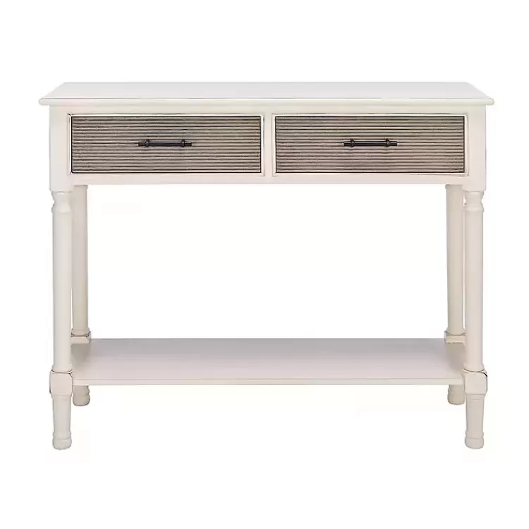 Distressed Natural Ronan 2-Drawer Console Table>Kirklands Home Flash Sale