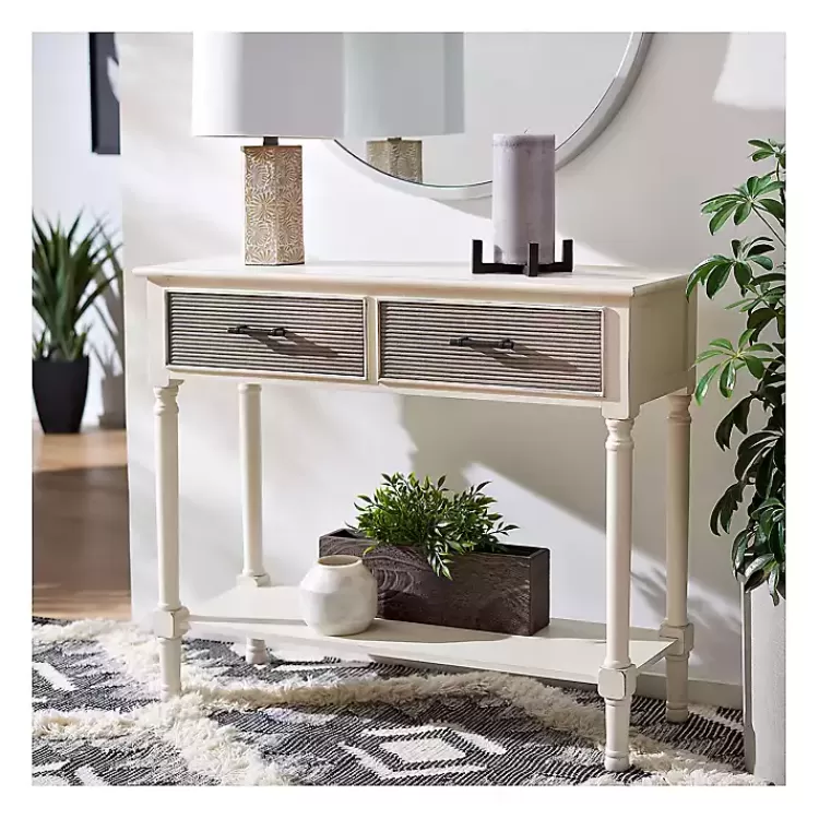 distressed_natural_ronan_drawer_console_table_10.webp Distressed Natural Ronan 2-Drawer Console Table>Kirklands Home Flash Sale