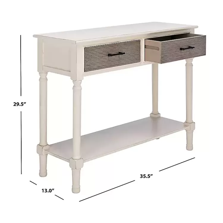 distressed_natural_ronan_drawer_console_table_7.webp Distressed Natural Ronan 2-Drawer Console Table>Kirklands Home Flash Sale