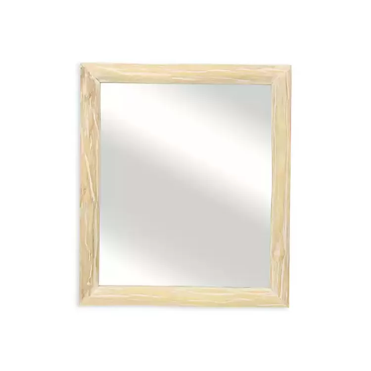 Distressed Natural Wood Recgle Wall Mirror>Kirklands Home Online