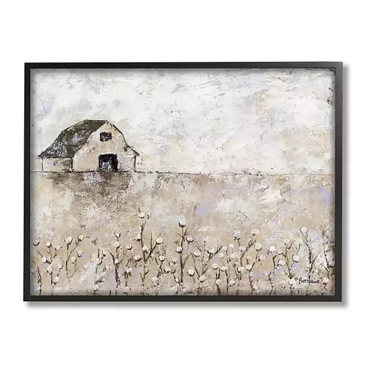Distressed White Barn Framed Wood Wall Plaque>Kirklands Home Flash Sale
