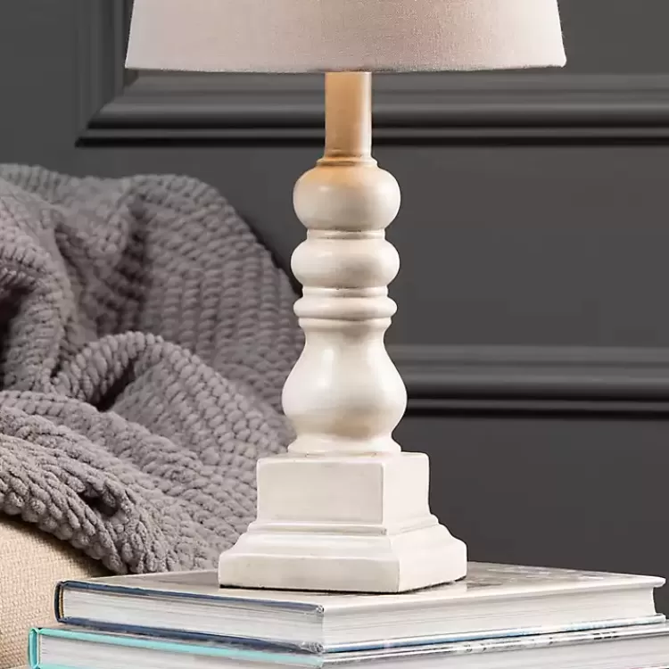 distressed_white_candlestick_table_lamp_2.webp Distressed White Candlestick Table Lamp>Kirklands Home Cheap