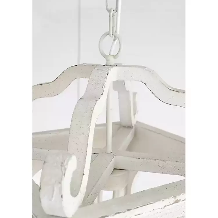 distressed_white_carriage_pendant_light_7.webp Distressed Carriage Pendant Light>Kirklands Home Store