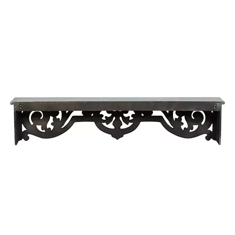 distressed_white_carved_wood_wall_shelf_7.webp Distressed White Carved Wood Wall Shelf>Kirklands Home Outlet