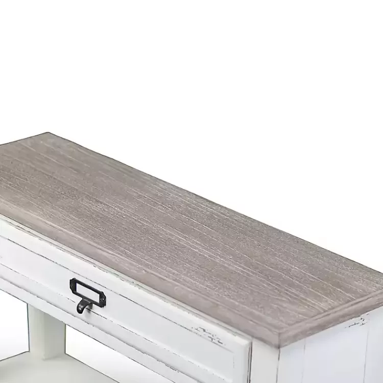 distressed_white_drawer_console_table_3.webp Distressed 1-Drawer Console Table>Kirklands Home Flash Sale