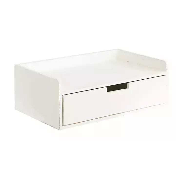 Distressed Drawer Kitt Floating Side Table>Kirklands Home Sale