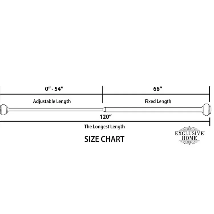 Distressed Duke Curtain Rod, 120 in.>Kirklands Home Clearance