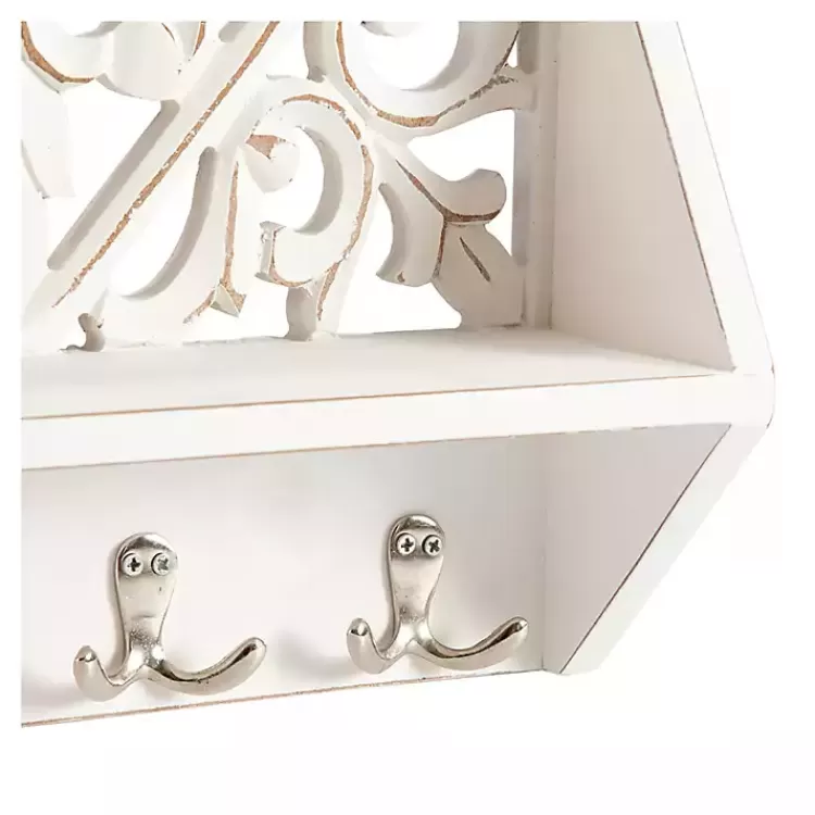 distressed_white_floral_carved_wall_shelf_4.webp Distressed White Floral Carved Wall Shelf>Kirklands Home Flash Sale