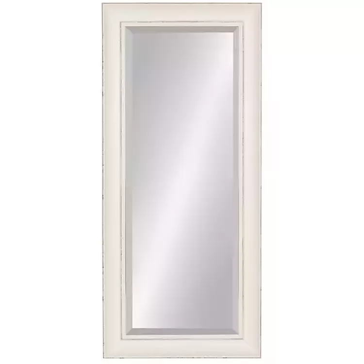 Distressed White Maron Wall Mirror>Kirklands Home Cheap