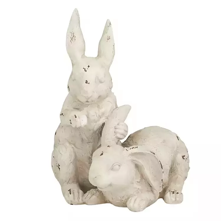 Distressed Rabbits Statue>Kirklands Home Outlet