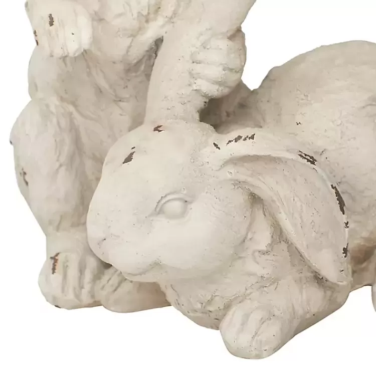 distressed_white_rabbits_statue_2.webp Distressed Rabbits Statue>Kirklands Home Outlet