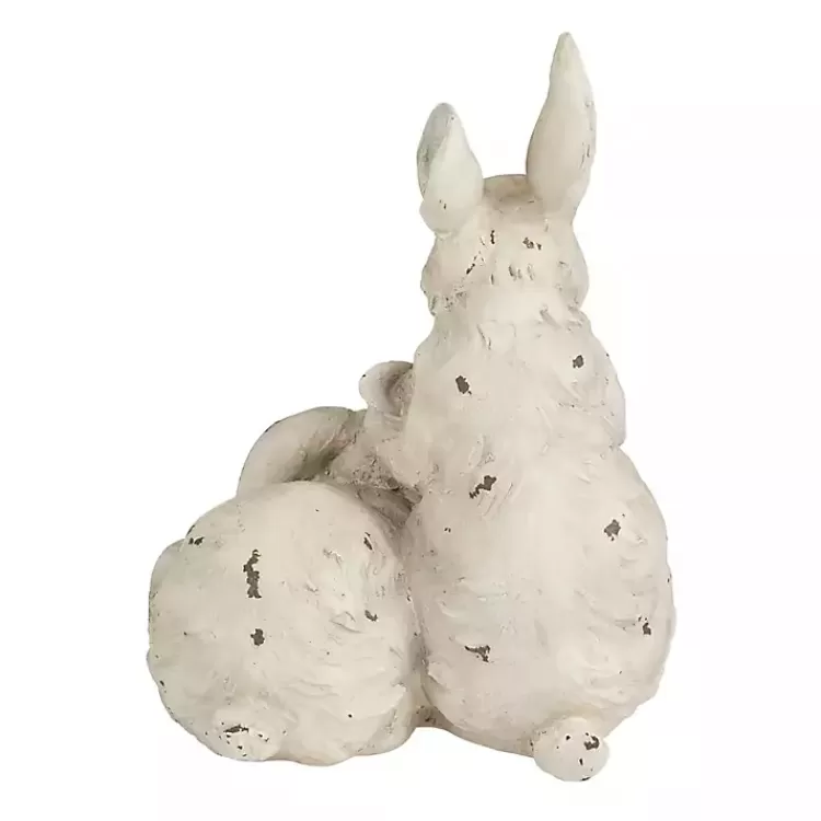 distressed_white_rabbits_statue_5.webp Distressed Rabbits Statue>Kirklands Home Outlet