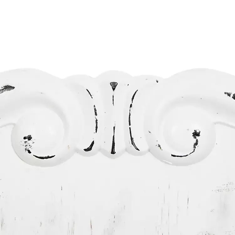 distressed_white_wood_scroll_wall_clock_3.webp Distressed White Wood Scroll Wall Clock>Kirklands Home Best Sale
