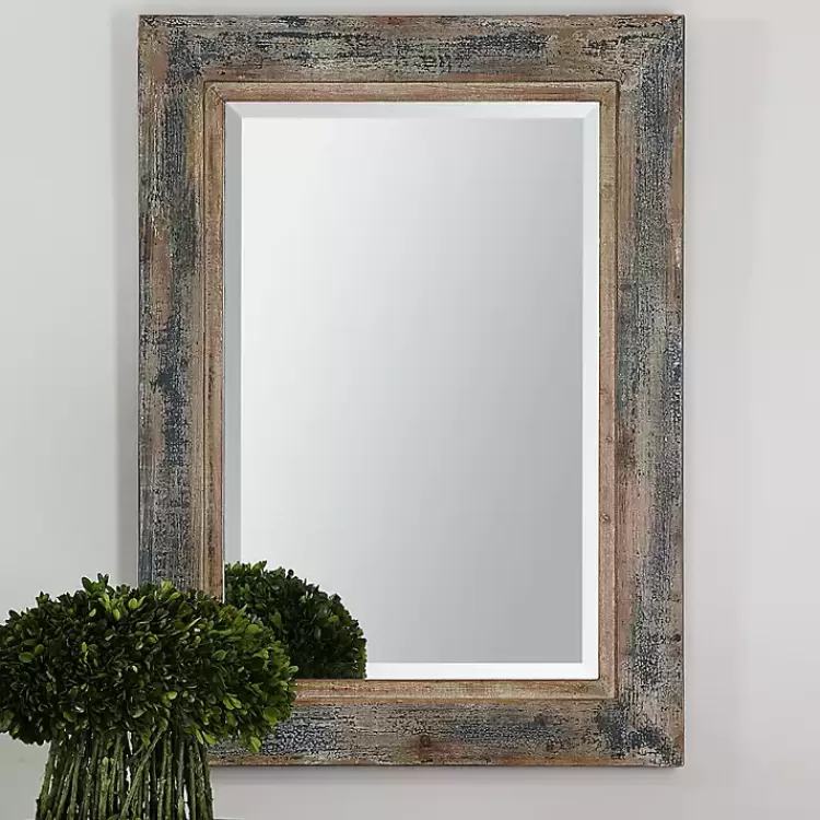 Distressed Wood Frame Wall Mirror>Kirklands Home Best