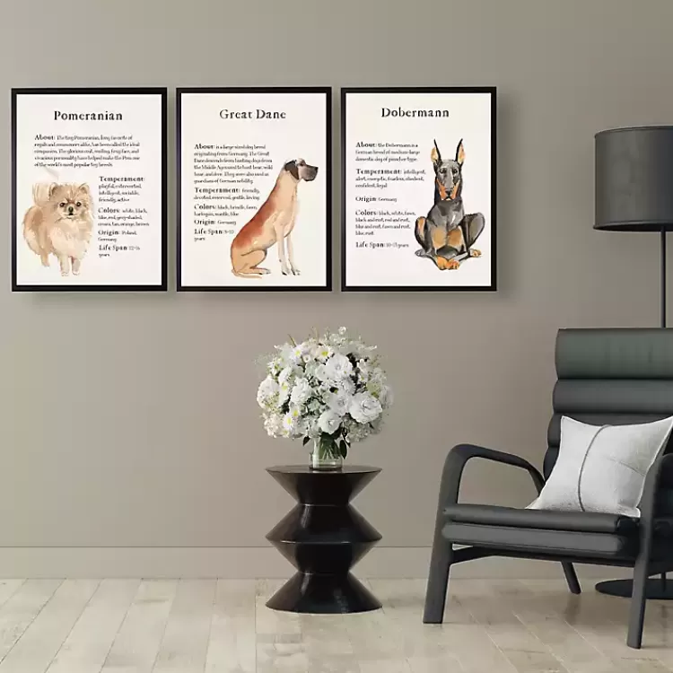 Dobermann Facts Framed Wall Plaque>Kirklands Home New