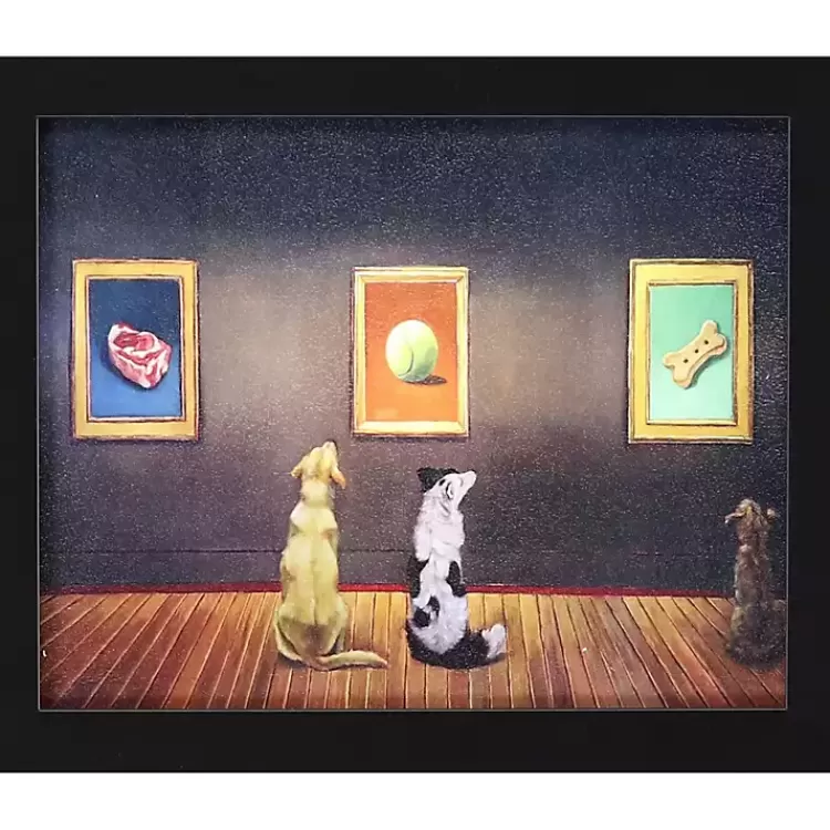 Dog Museum Framed Art Print>Kirklands Home Discount