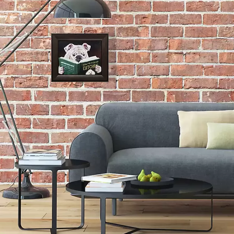 Dog Reading Framed Art Print>Kirklands Home New