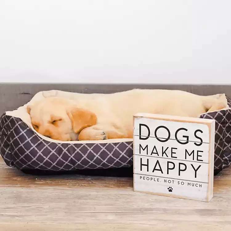 Dogs Make Me Happy Wall Plaque>Kirklands Home Discount