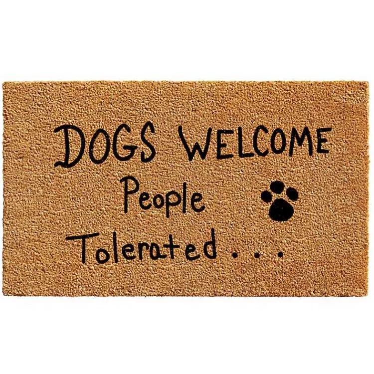 Dogs Welcome Coir Doormat>Kirklands Home Best Sale