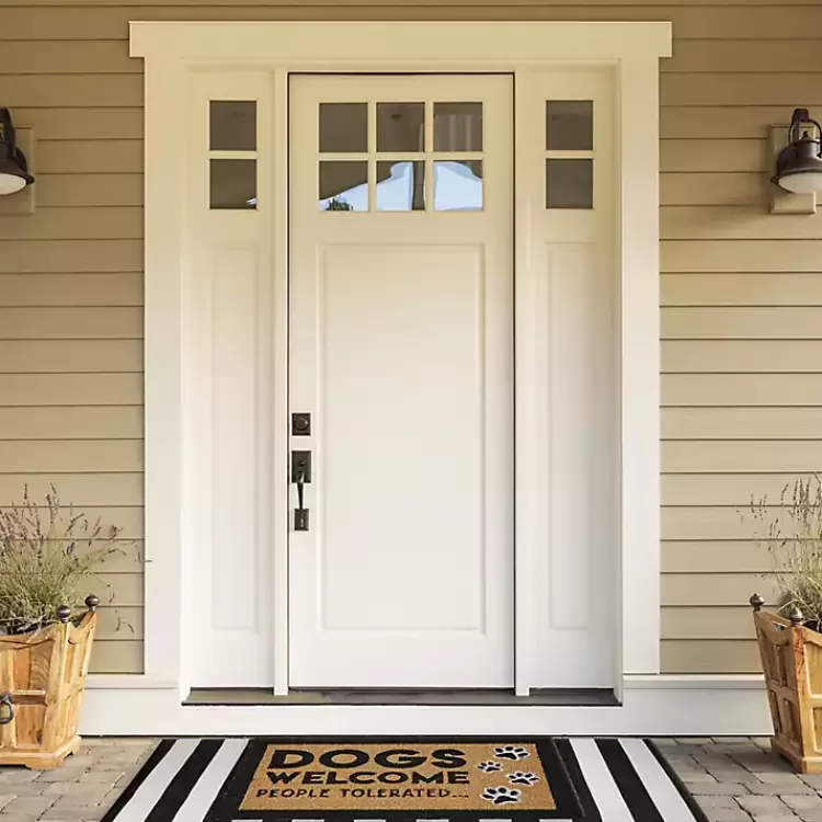 dogs_welcome_people_tolerated_coir_doormat_2.webp Dogs Welcome People Tolerated Coir Doormat>Kirklands Home Best Sale