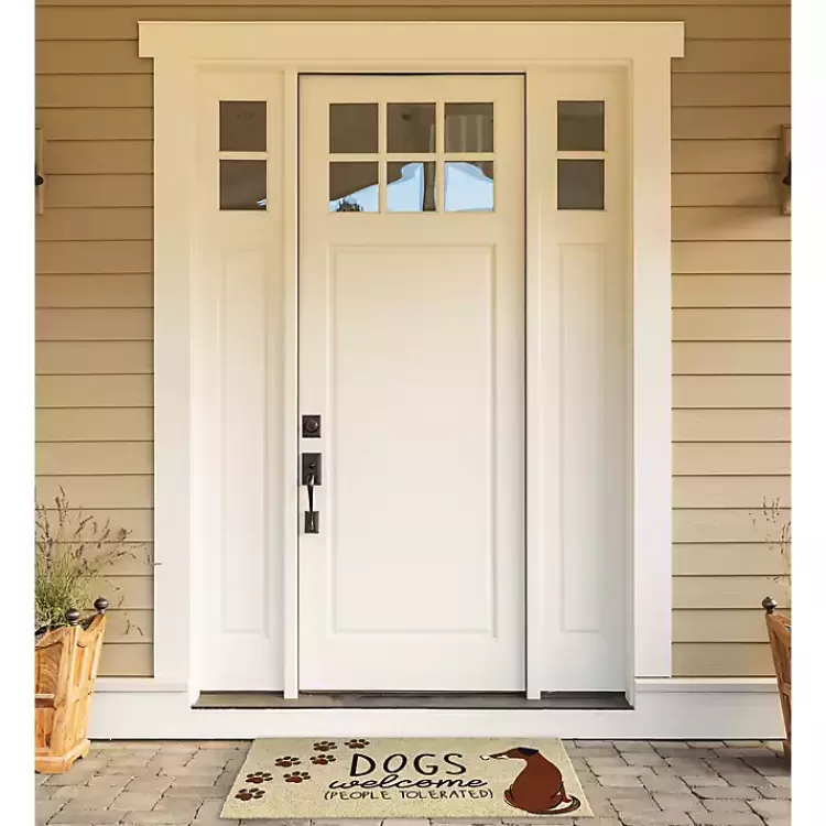 dogs_welcome_people_tolerated_doormat_2.webp Dogs Welcome People Tolerated Doormat>Kirklands Home New