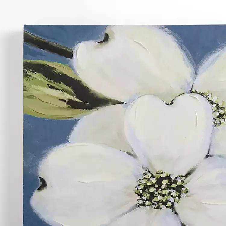 Dogwood on Blue Canvas Art Print>Kirklands Home Fashion