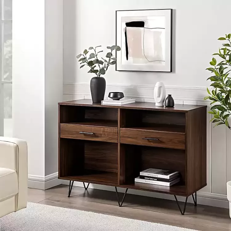 Doreen Dark Brown Hairpin Console Table>Kirklands Home Cheap