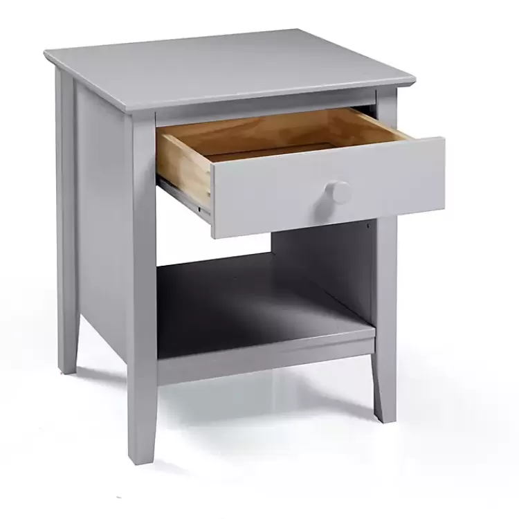 Dove Brazilian Pine Wood Nightstand>Kirklands Home Hot