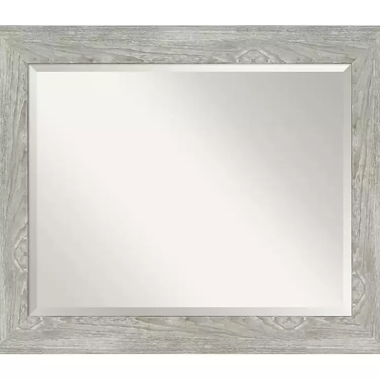 Dove Gray Scoop Frame Beveled Mirror, 34x28 in.>Kirklands Home New