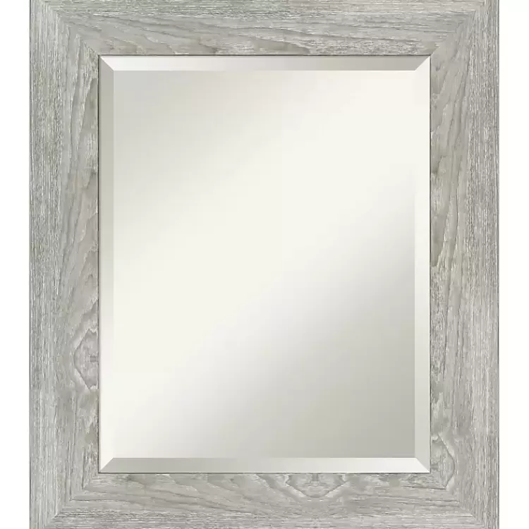 Dove Gray Scoop Frame Beveled Mirror, 22x26 in.>Kirklands Home Online