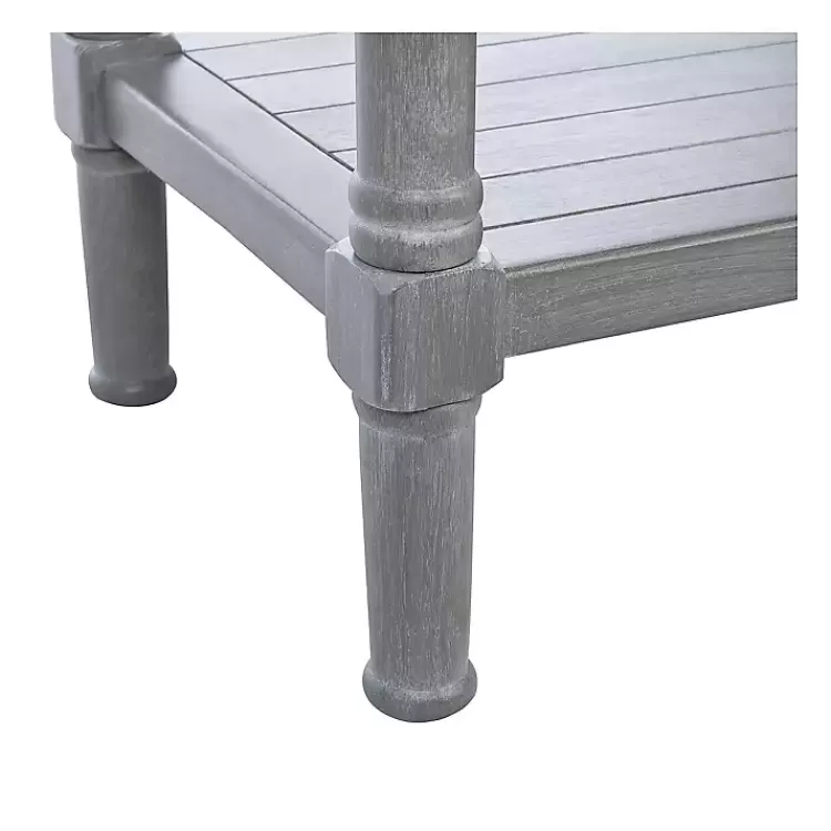 dove_gray_turned_leg_rustic_console_table_6.webp Dove Turned Leg Rustic Console Table>Kirklands Home Flash Sale