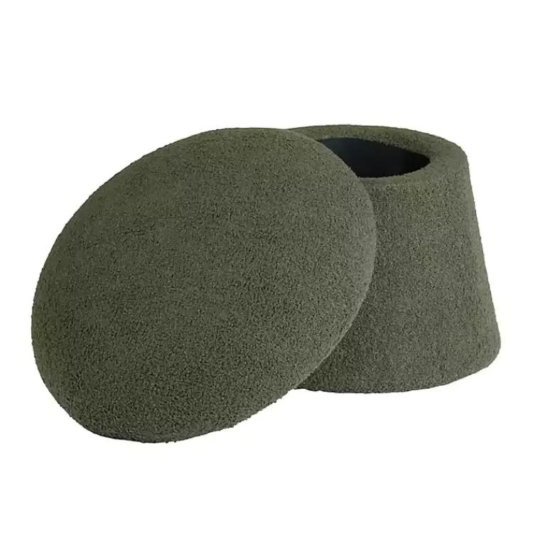 Drak Boucle Mushroom Storage Ottoman>Kirklands Home Hot
