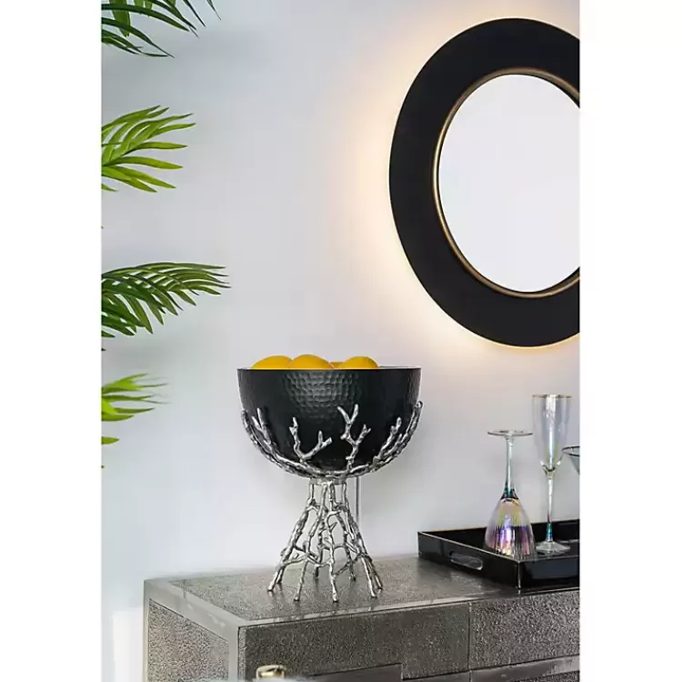drew_ii_black_and_gold_round_led_mirror_8.webp Drew II Black and Gold Round LED Mirror>Kirklands Home New
