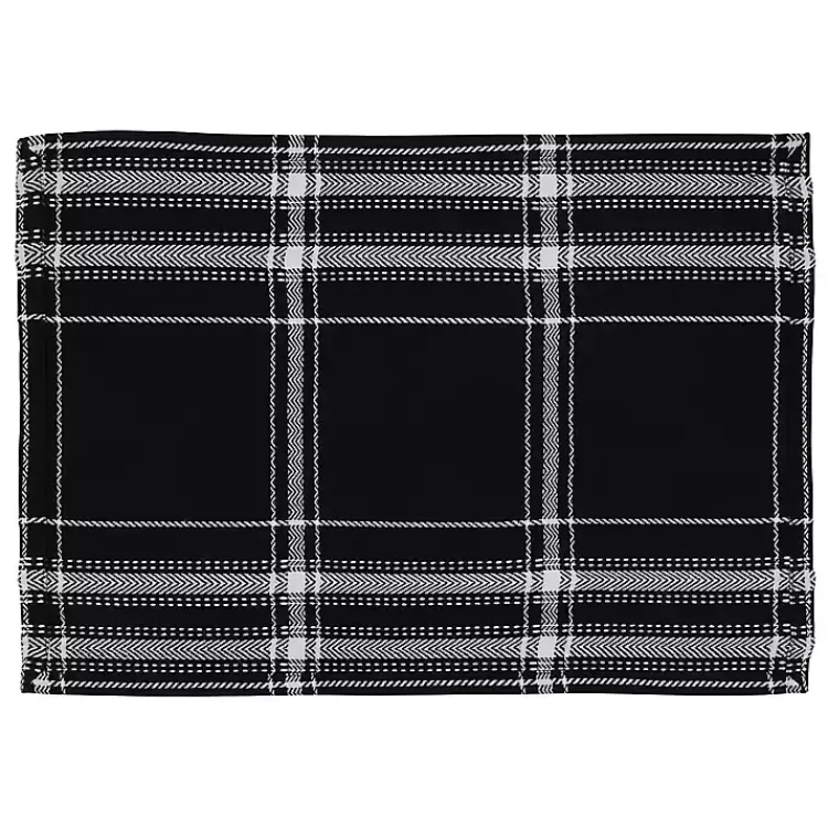 Dual White and Black Cotton Placemats, Set of 4>Kirklands Home Sale