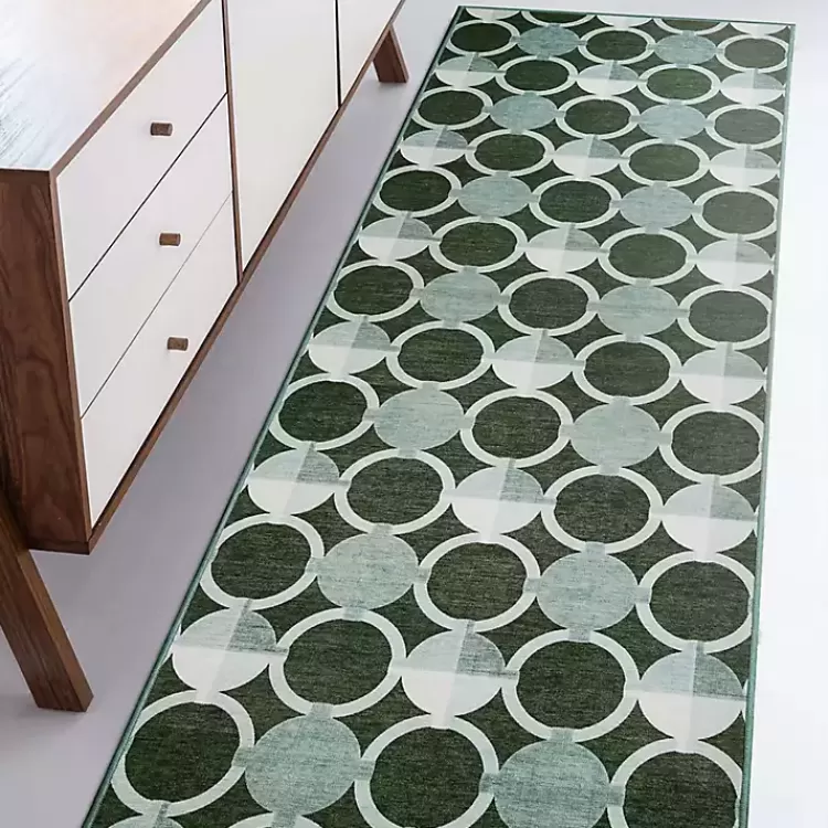 Dula Sage Green Washable Runner, 2x7>Kirklands Home Fashion