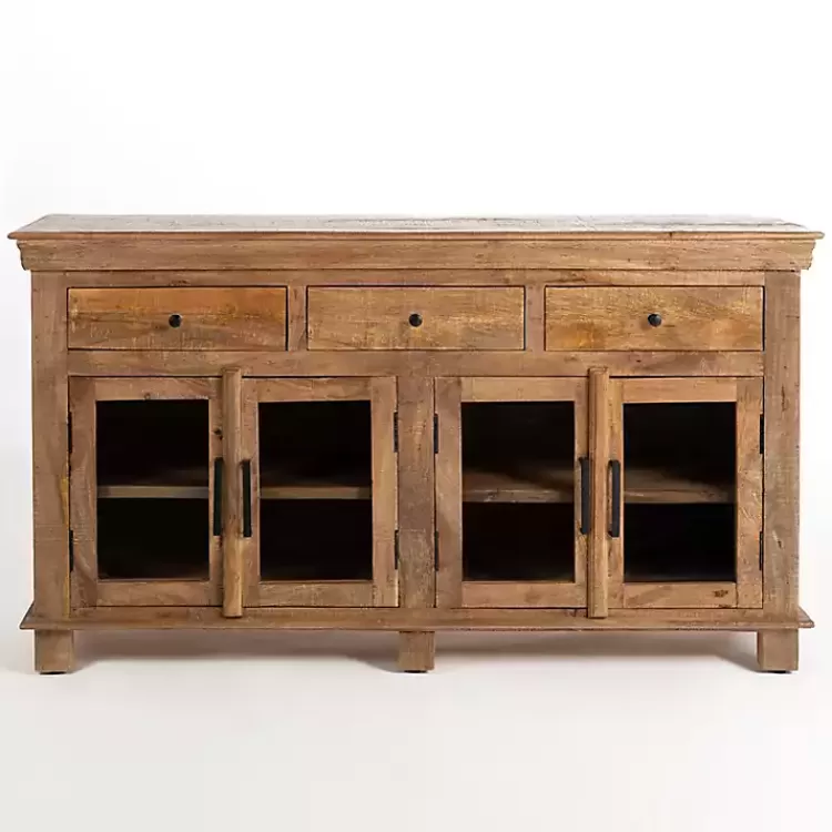 Easton Mango Wood 4-Door Cabinet>Kirklands Home Cheap