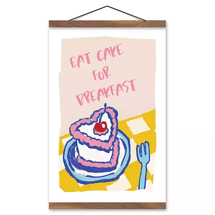 Eat Cake for Breakfast Hanging Wall Sign>Kirklands Home Clearance