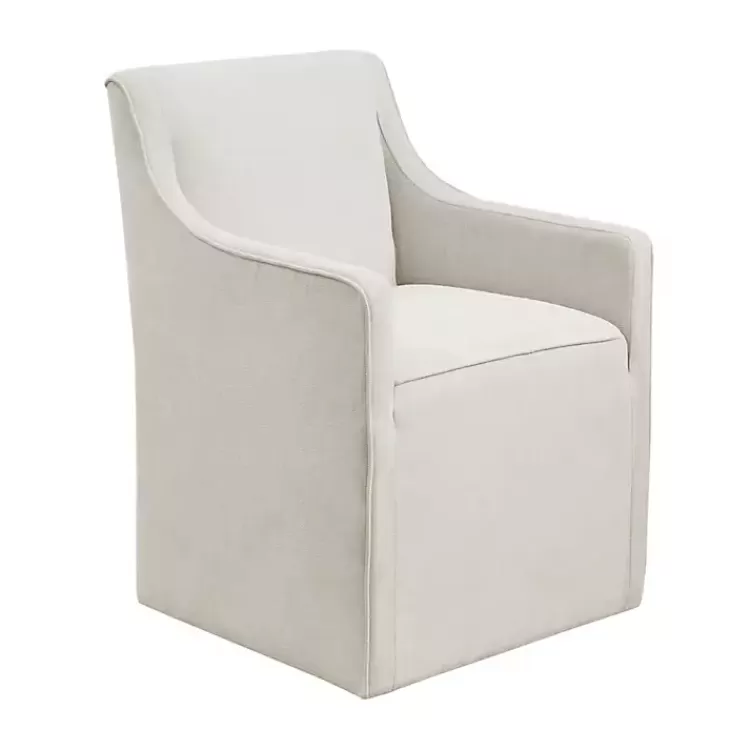 elaine_cream_upholstered_skirted_dining_chair_3.webp Elaine Cream Upholstered Skirted Dining Chair>Kirklands Home Fashion