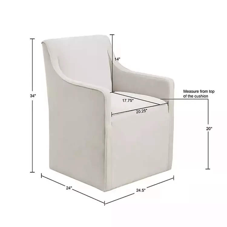 elaine_cream_upholstered_skirted_dining_chair_8.webp Elaine Cream Upholstered Skirted Dining Chair>Kirklands Home Fashion