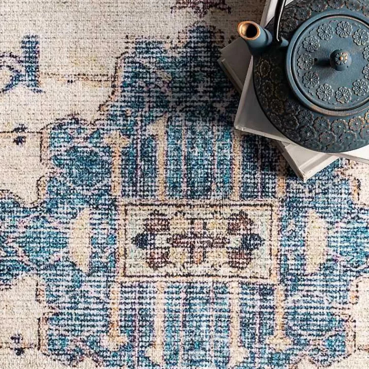 eleanor_medallion_washable_area_rug_x_5.webp Eleanor Medallion Washable Area Rug, 4x6>Kirklands Home Discount