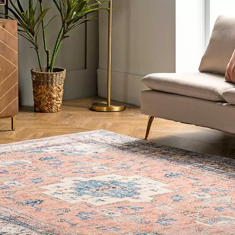 eleanor_medallion_washable_area_rug_x_6.webp Eleanor Medallion Washable Area Rug, 4x6>Kirklands Home Discount