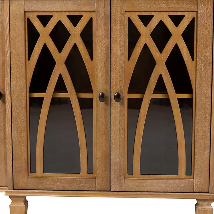 Eleanora Acorn Wood 4-Door Sideboard>Kirklands Home Outlet
