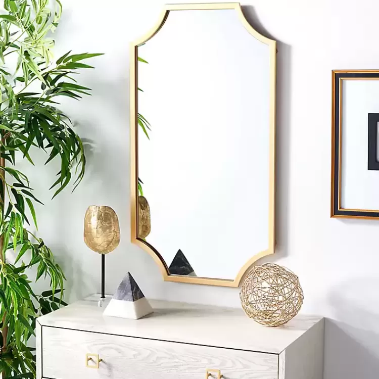 Elenin Gold Scalloped Wall Mirror>Kirklands Home New