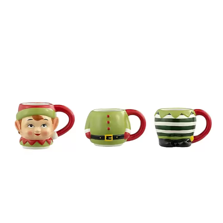 Elf Christmas Mugs, Set of 3>Kirklands Home Outlet