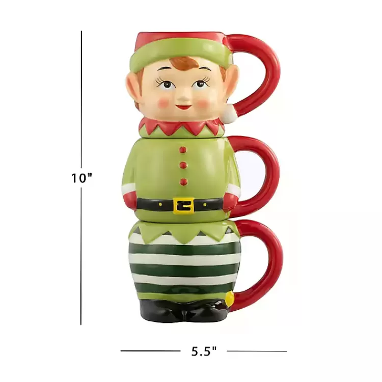 elf_christmas_mugs_set_of__3.webp Elf Christmas Mugs, Set of 3>Kirklands Home Outlet