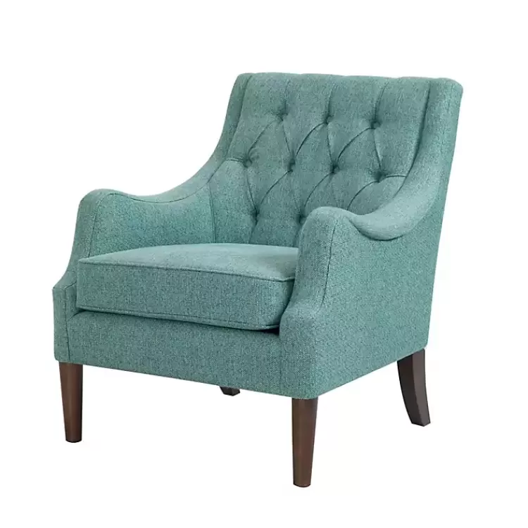 Elle Tufted Teal Accent Chair>Kirklands Home Store